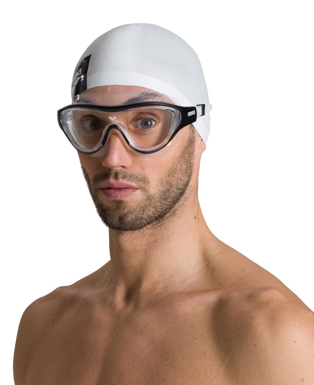 ARENA - Máscara de natación Unisex para Adultos, Unisex, para Hombres y Mujeres, Lentes de policarbonato sin Espejo, Color Ahumado/Verde Oscuro