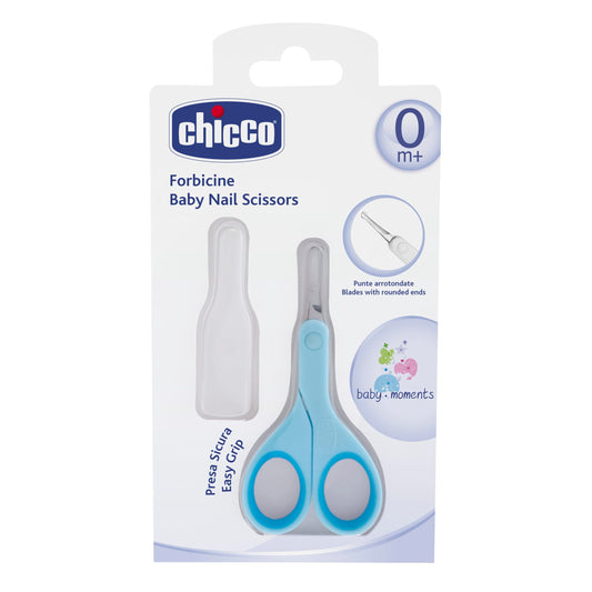 Tijeras Chicco azul para Bebé