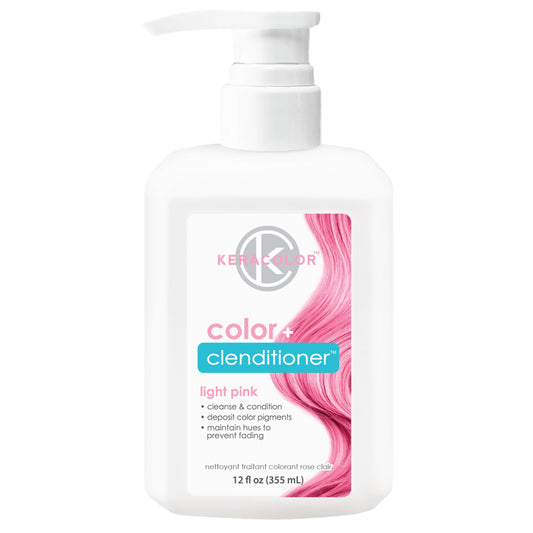 KERACOLOR - Acondicionador Color Plus, rosa claro, 12 onzas