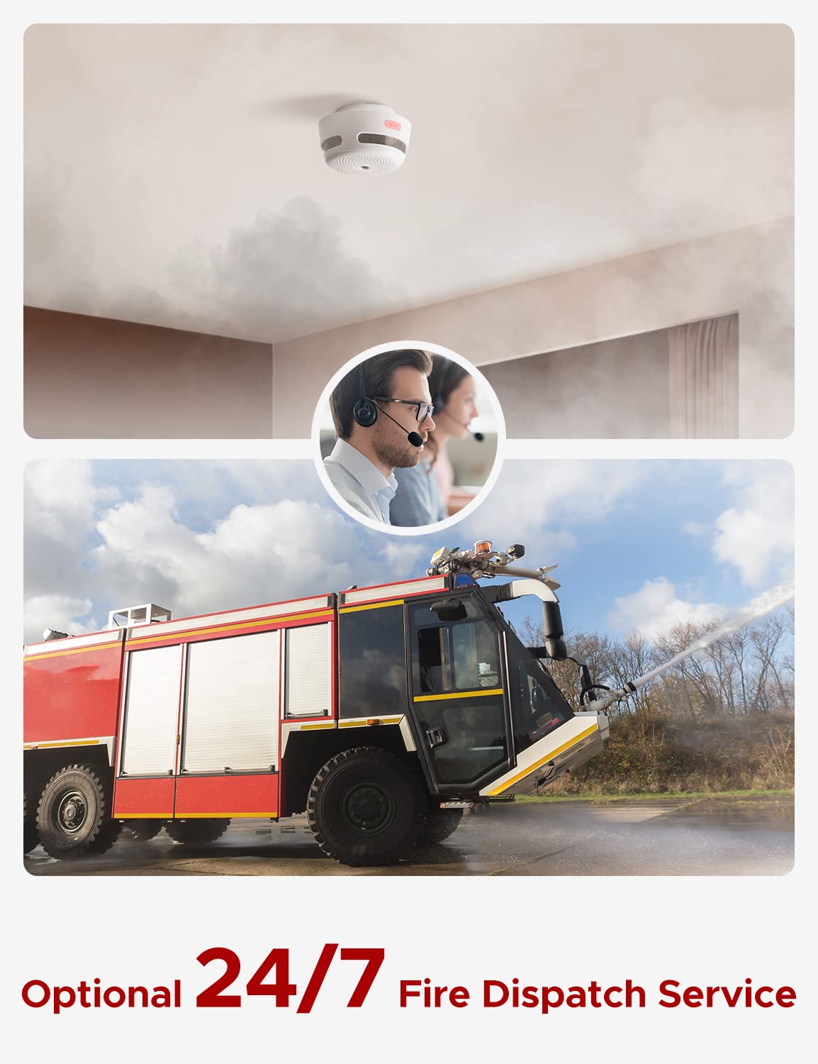 Detector de Humo Inteligente X-Sense Blanco con Notificaciones en Tiempo Real Wi-Fi