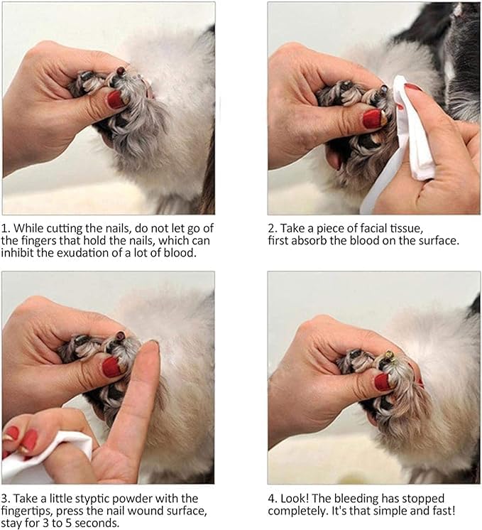 Pet Styptic Powder, 14g Anti-inflammatory and Anti-Bacterial Analgesic Powder for Cats and Dogs, Pet Medical Supplies, Styptic Powder for Traumatic Dogs, Styptic Powder for Dogs Nails
