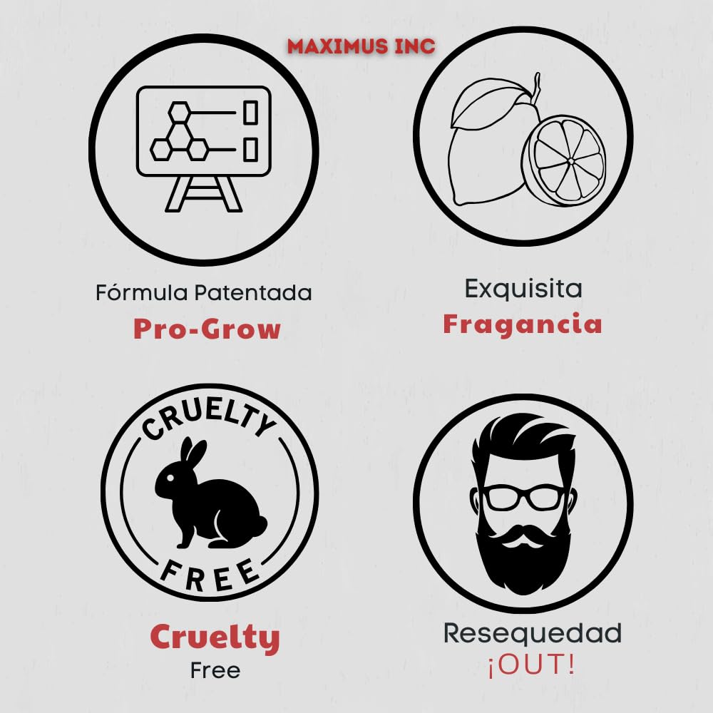 Tratamiento para Barba y Bigote – Bálsamo con 20% Bergamota - Estimula el crecimiento de Vello Facial, más densa saludable y atractiva - Cierra huecos - Es ideal para personas lampiñas o con barba - Tratamiento 1 Mes