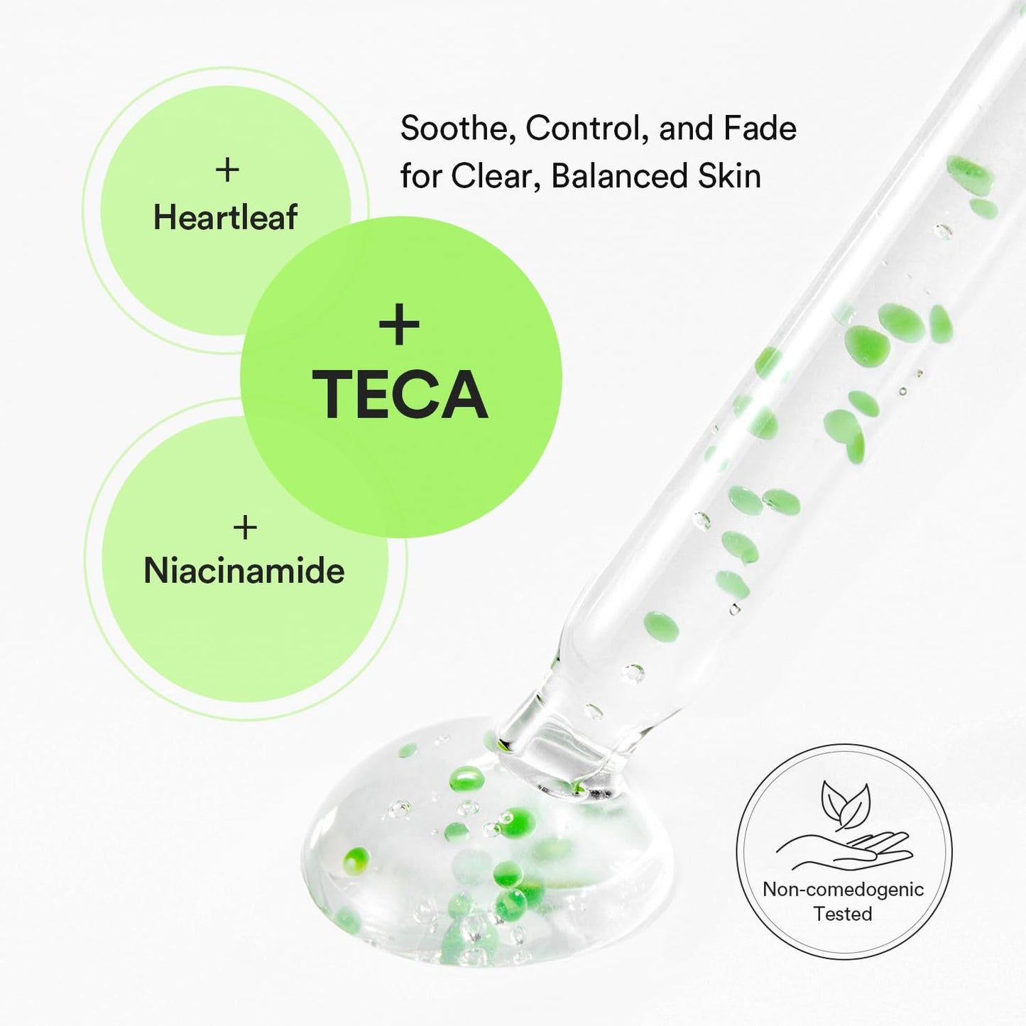 Suero en cápsulas Heartleaf Teca Calming Drop 1.69 fl oz Calma, piel áspera, piel sensible, refrescante