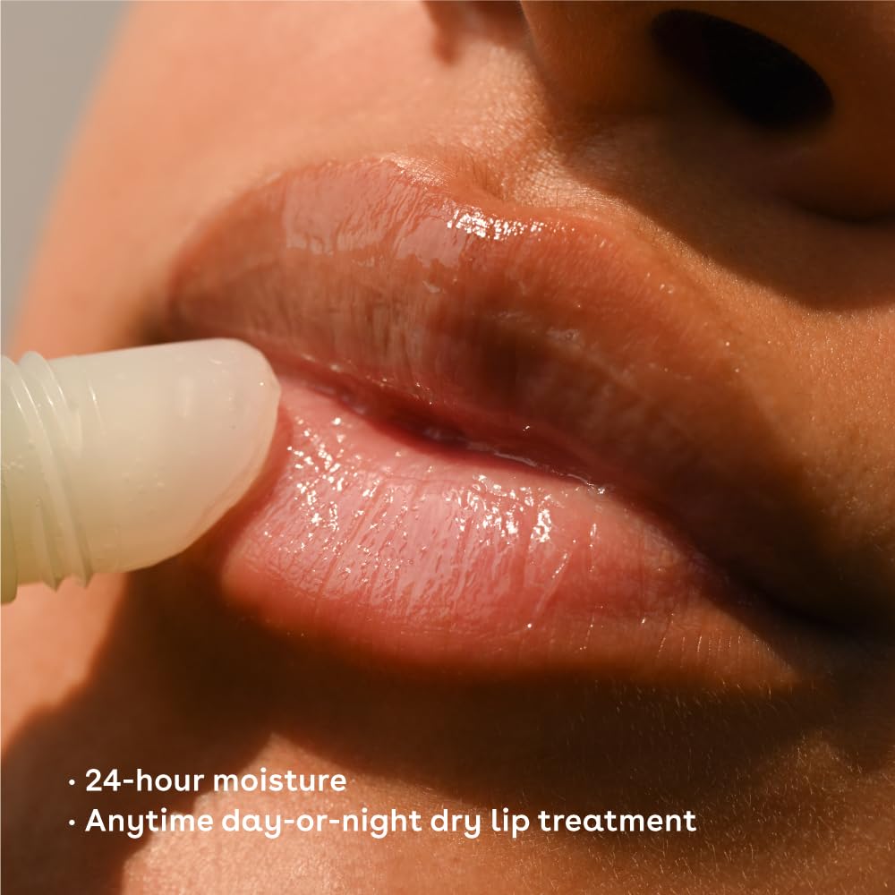 eos 24H Moisture Super Balm- Tratamiento labial de manzana miel, día o noche, hecho para pieles sensibles, 0.35 onzas líquidas