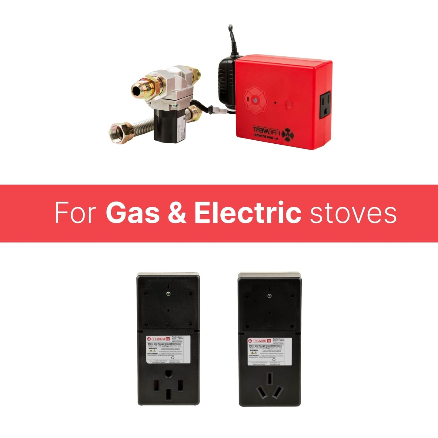 FireAvert-Dispositivo de apagado automático para estufa de gas (línea de tubería de 1/2 pulgadas), solución de monitoreo de horno para personas mayores y padres ancianos, como se ve en Shark Tank