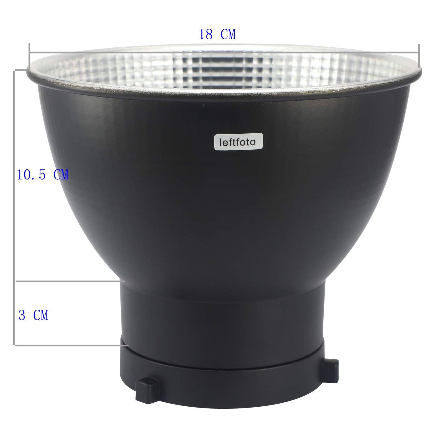 LEFTFOTO - Lámpara difusora estándar de 7 pulgadas / 18 cm para Bowens Mount Studio Light Strobe Flash