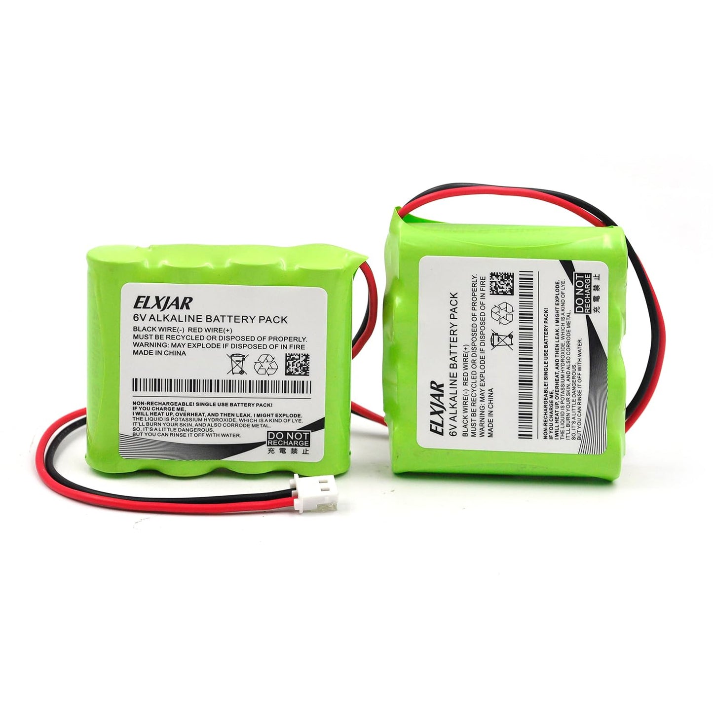 Coonyard - Batería alcalina de 6 V, 2700 mAh, repuesto no recargable para dispensador de desinfectante de manos PurelI ES8, L91VP-F4C, GPRHORW01018