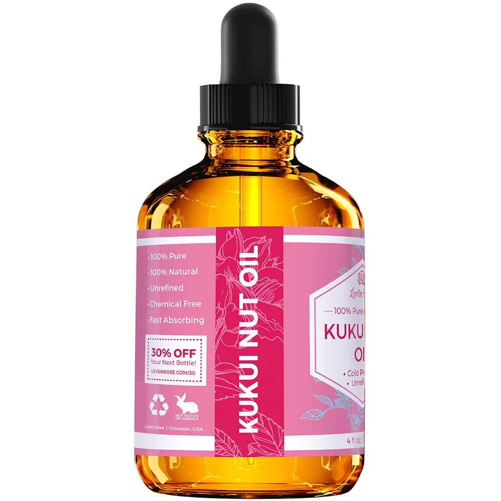 Leven Rose Kukui Nut Oil from Leven Rose, 100% Natural Organic (Cold Pressed, Unrefined) 120ml