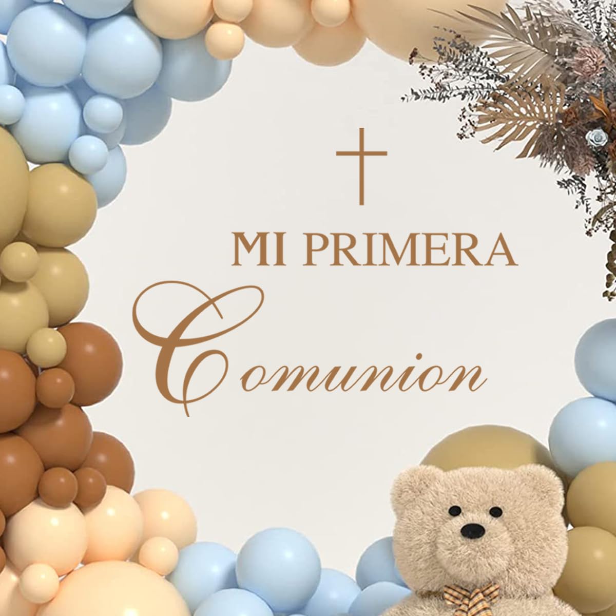 Mi Primera Comunion - Calcomanía de pared española para decoración de arco de globo, calcomanía de fiesta de baby shower, decoración de fiesta, decoración de arco, decoración de fiesta de bebé,