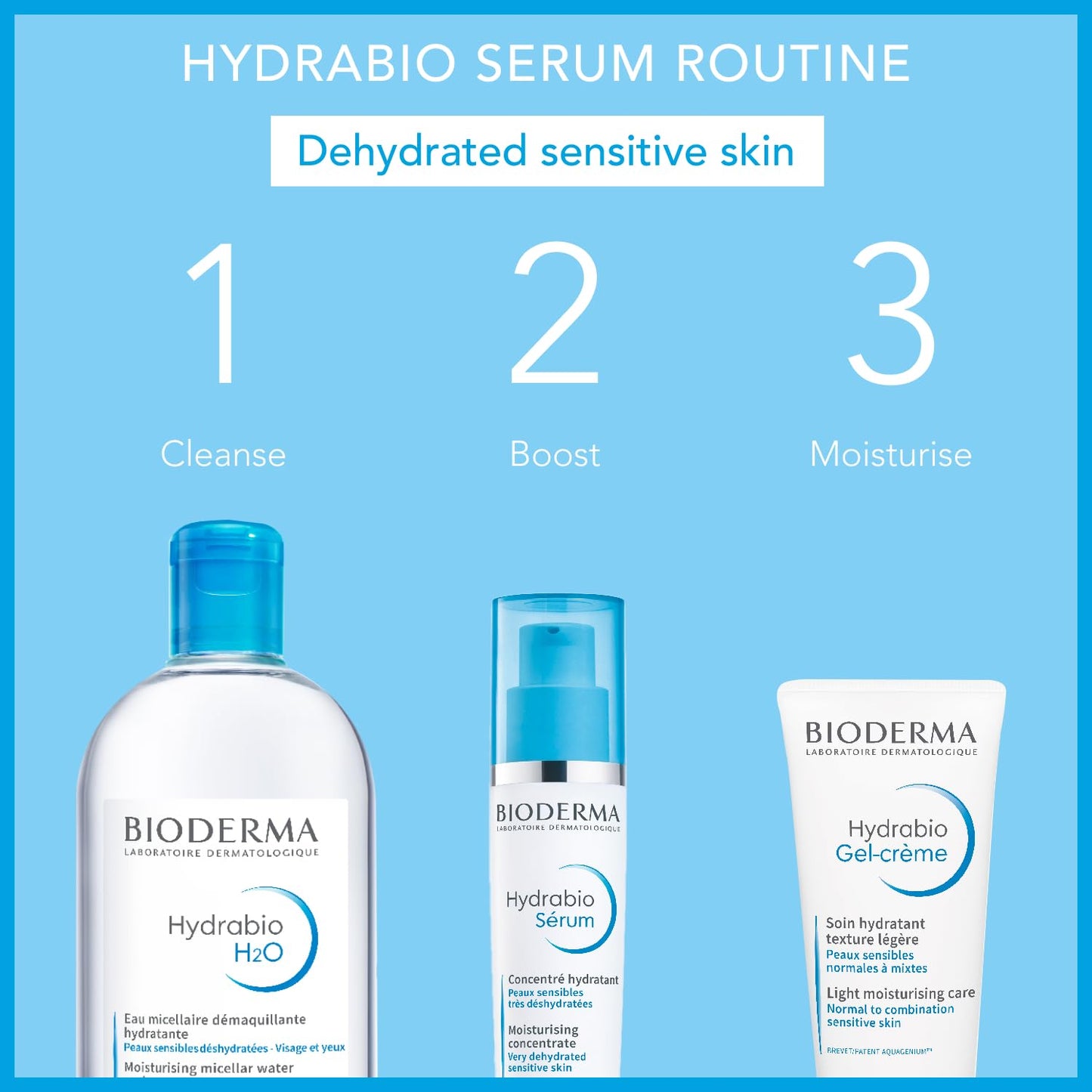 Bioderma Hydrabio Serum Moisturizing Concentrate, Unisex, 1.3 Oz