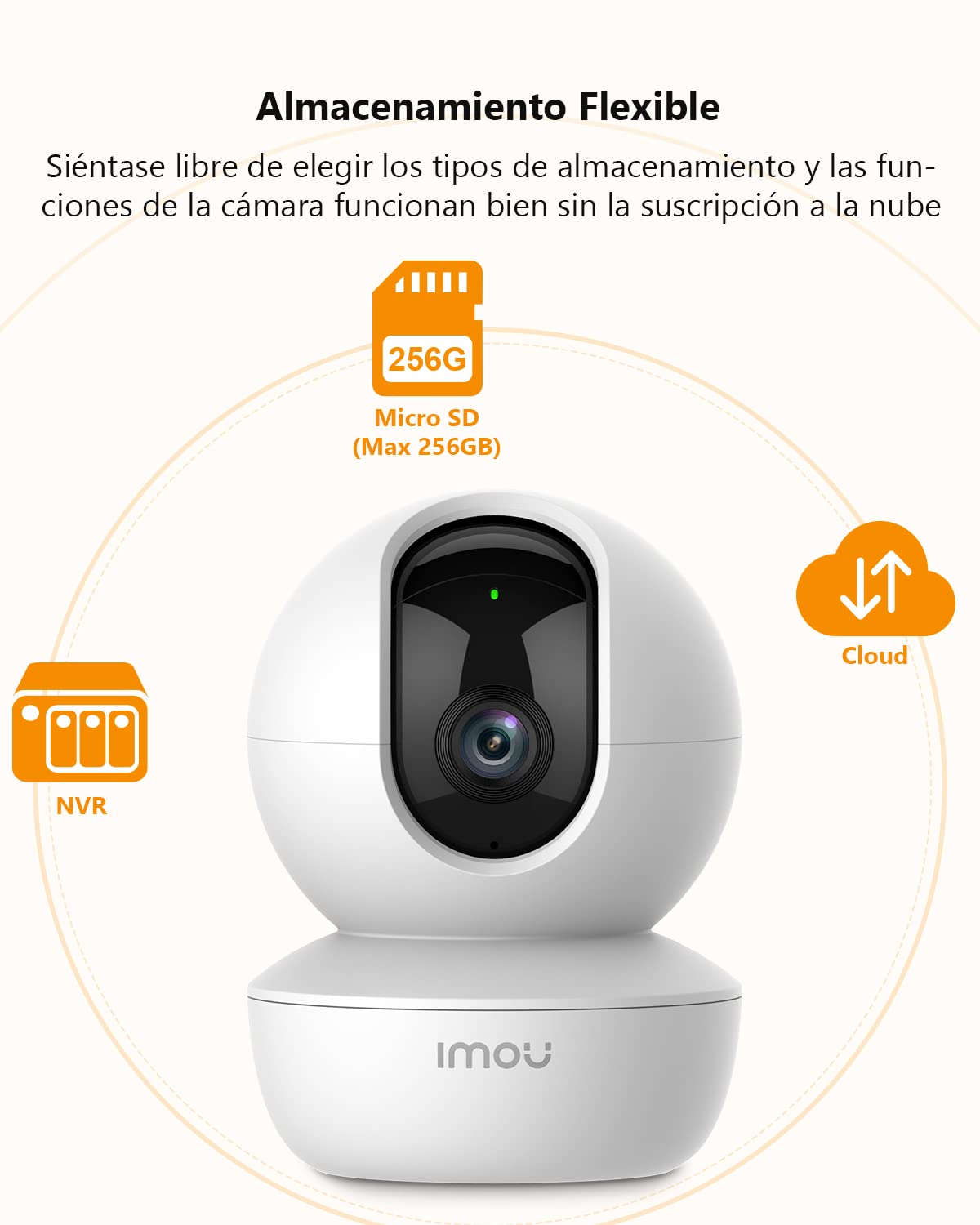 IMOU Cámara de Vigilancia WiFi Interior 360° con AI Detección Humana, 1080P Cámara IP WiFi Interior con Sirena,Audio Bidireccional,Visión Nocturna,Modo de Privacidad,Funciona con Alexa para Bebe