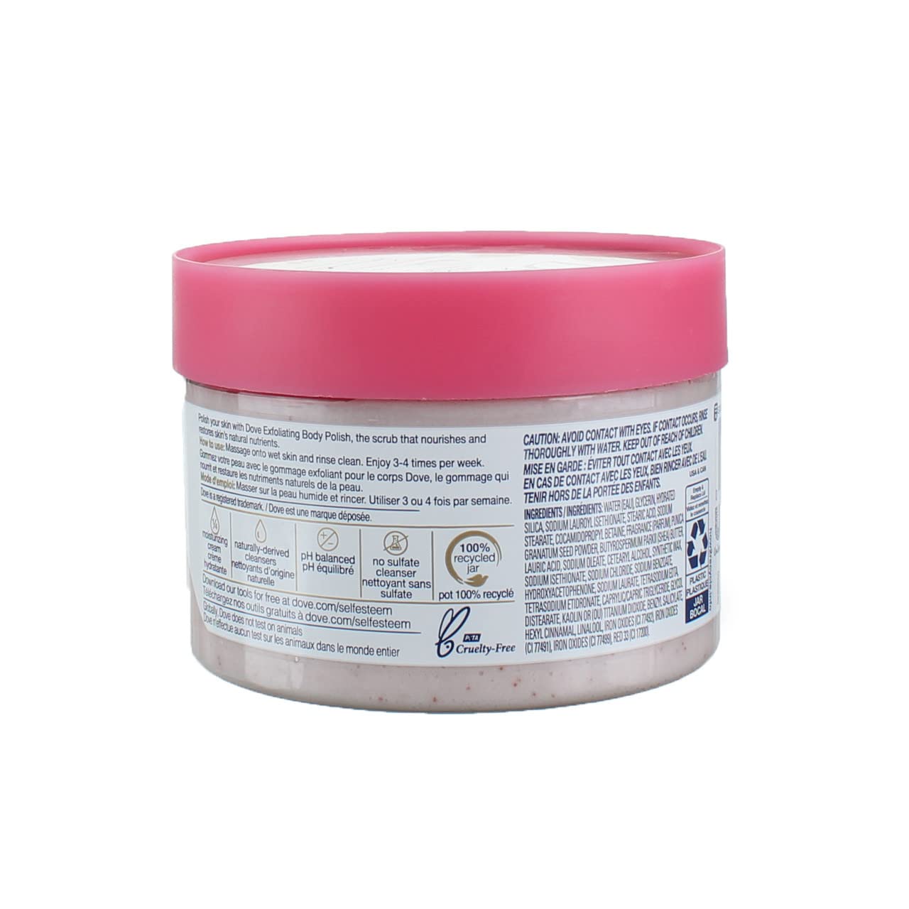 Exfoliante Corporal Dove Granada y Karité Paquete de 4