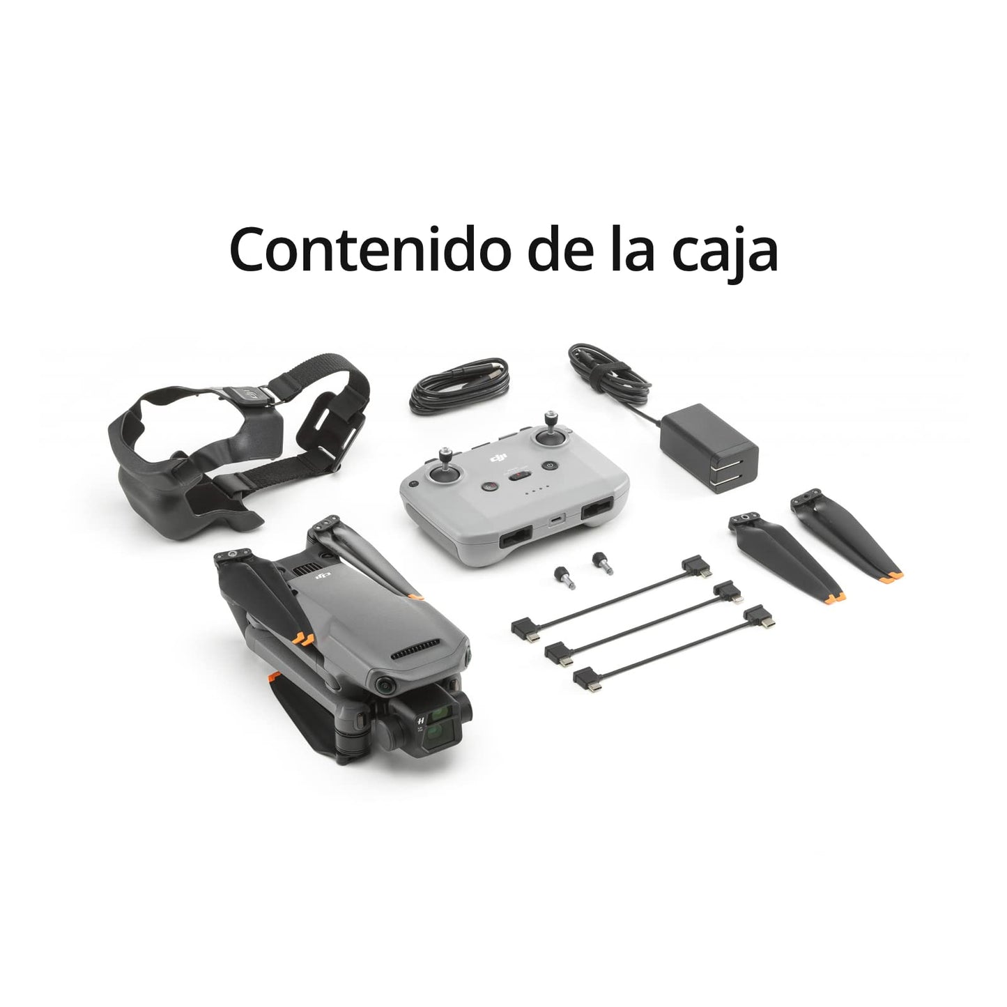 DJI Mavic 3 - Dron GPS con cámara Hasselblad CMOS 4/3, vídeo 5.1K, detección obstáculos omnidireccional, 46 min de vuelo, cuadricóptero RC con regreso auto. transm. máx. de vídeo de 15 km, Gris