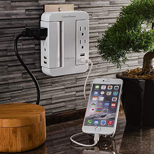 CyberPower GP400U4AWH Supresor de Picos, Blanco, Pequeño