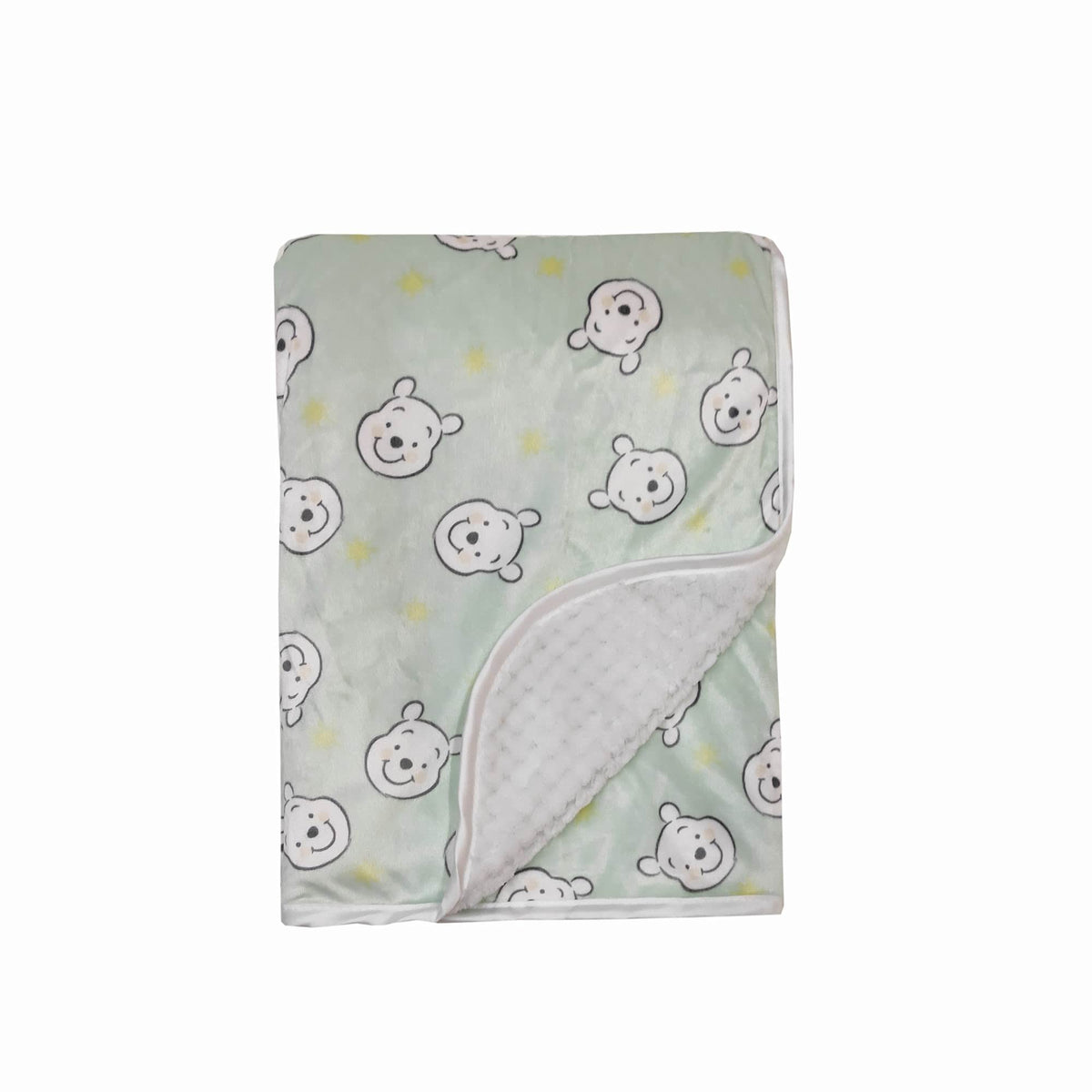 Disney Cudlie Baby Winnie The Pooh MNK/Waffle - Manta con Borde de satén con Estampado de soñador