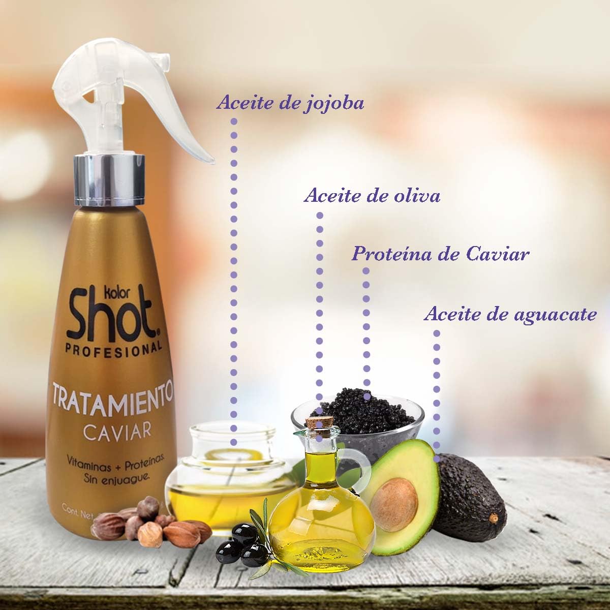 Tratamiento Capilar Caviar Humectante Hidratante para Cabello Seco y Maltratado
