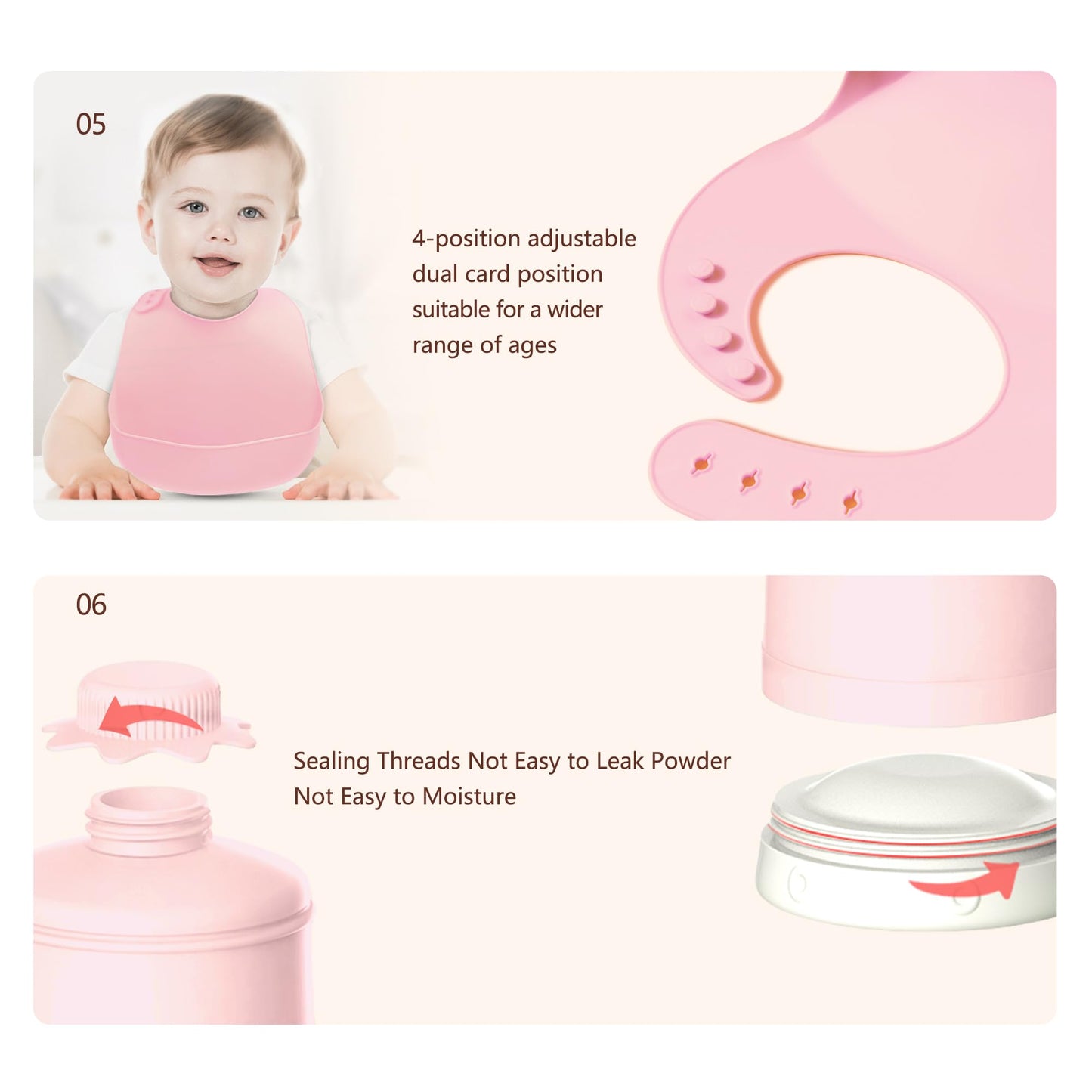 Calentador de biberones portátil rosa para viajes, calentador de leche para bebés con batería de 15000 mAh, recipiente para fórmula para llevar, calentamiento rápido para leche materna y fórmula, carga rápida e inalámbrico