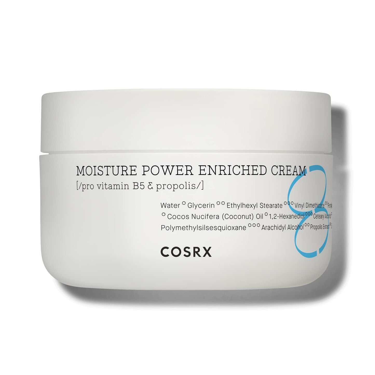 COSRX Hydrium Moisture Power - Crema enriquecida de 50 ml, propóleo, crema de terciopelo centella, cuidado de la piel coreana, sin pruebas en animales, sin parabenos