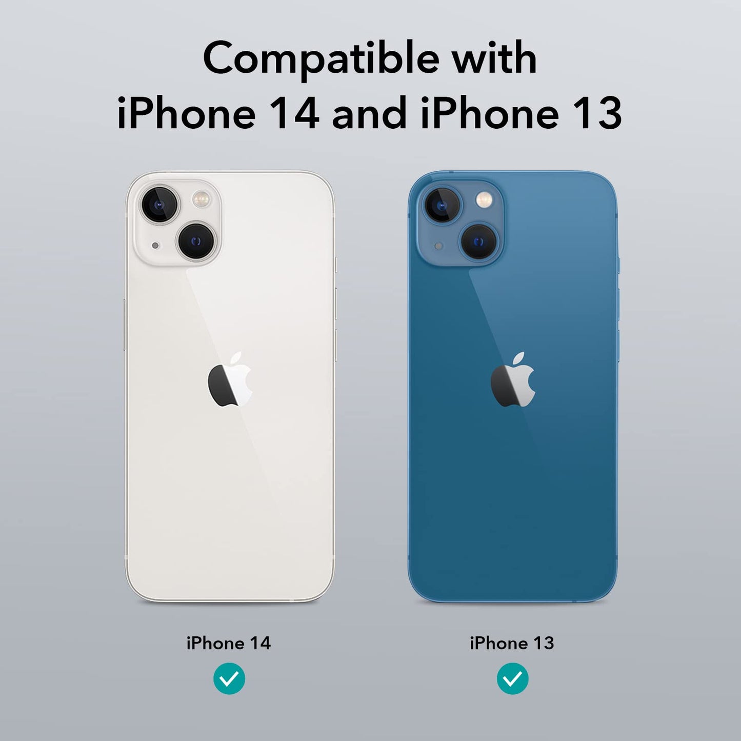 ESR Funda Híbrida con HaloLock Compatible con iPhone 13, Compatible Carga Magnética, Respaldo Resistente a Arañazos, Protección Mejorada contra Caídas, Serie Classic, Transparente