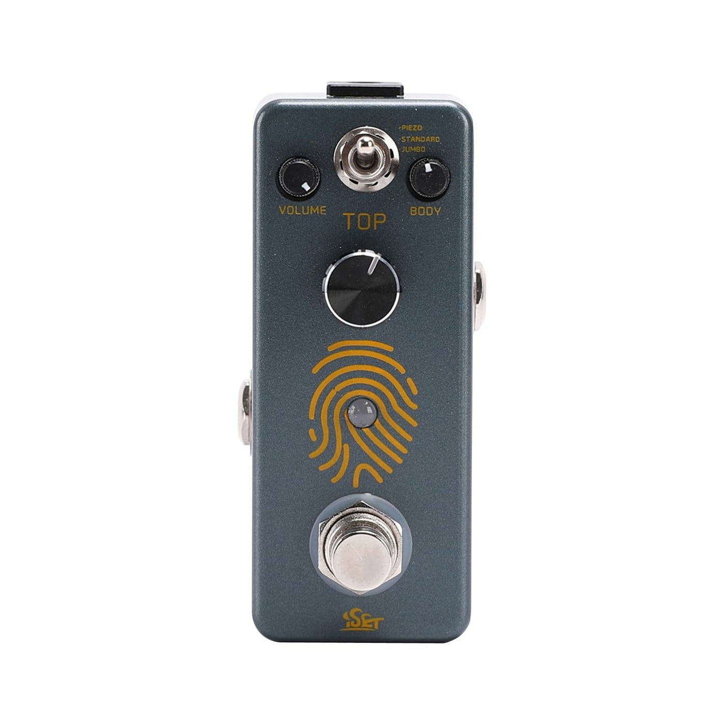 ISET Pedal de guitarra AC Stage con huellas de dedos, pedal acústico para guitarra eléctrica, bajo, True Bypass