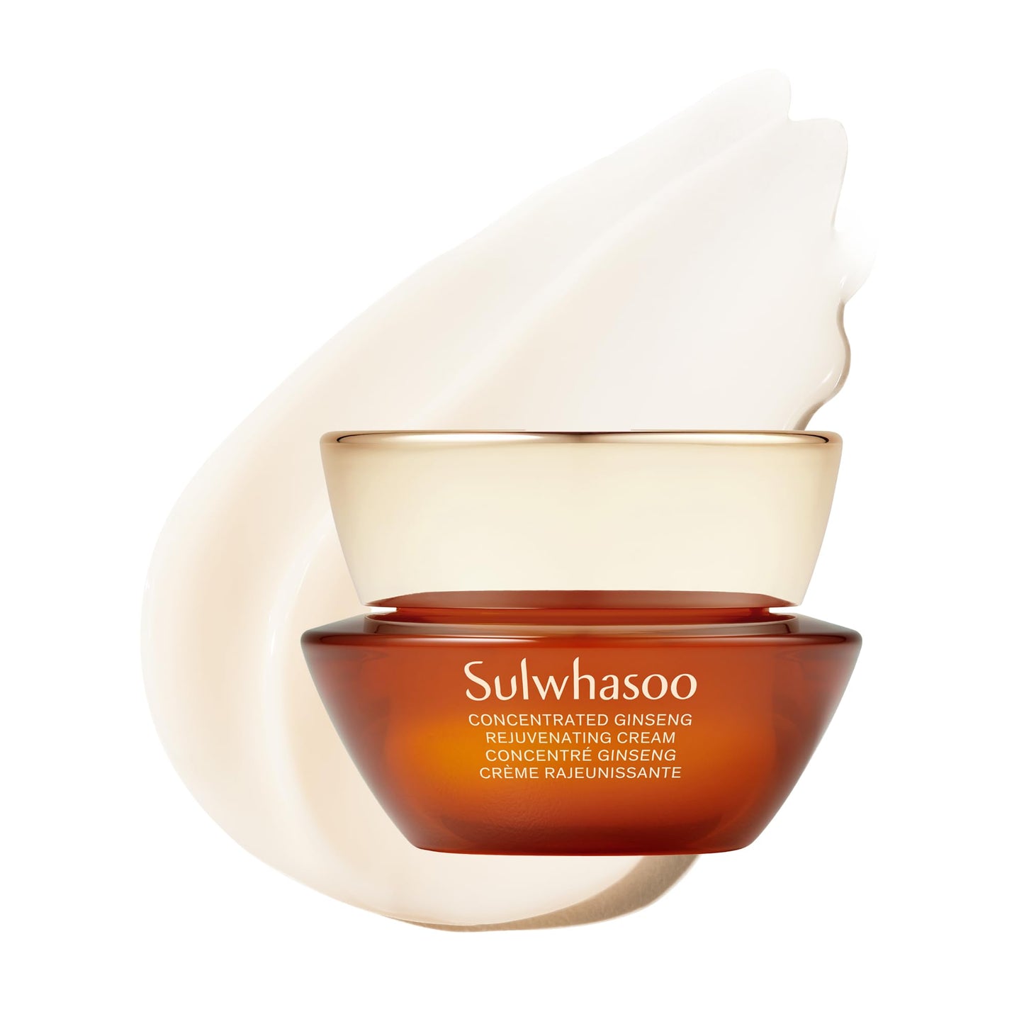 Sulwhasoo Concentrated Ginseng Renewing Cream: Travel Sized Cream to Hydrate, Visibly Firm, and Visibly Soften Lines & Wrinkles, 0.33 fl. oz.