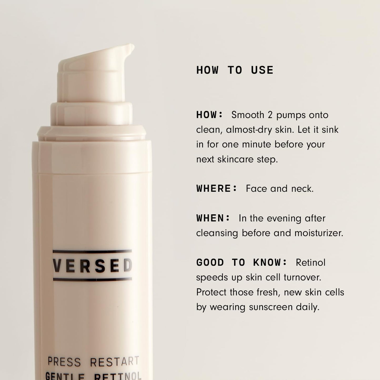 Versed Press Restart (1 fl oz / 30 ml)