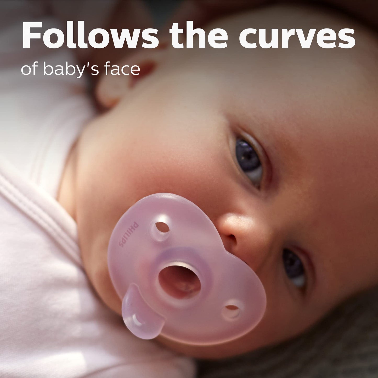 Chupete de Corazón Philips AVENT Azul y Azul Claro, Paquete de 4, 0-3 Meses