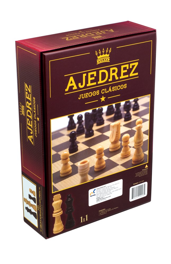 Ajedrez Clásico Novelty Corp Negro de Lujo