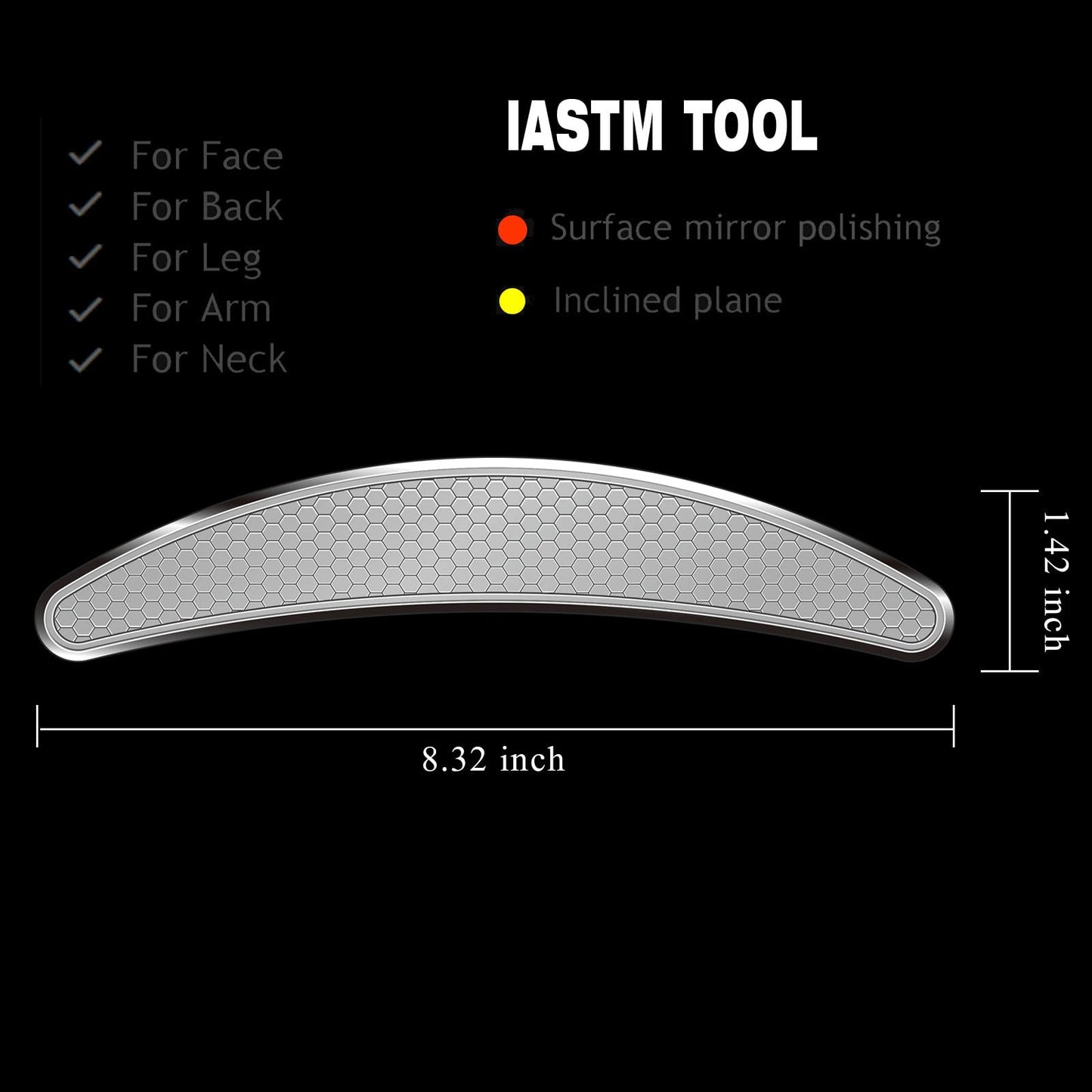 BYYDDIY - Juego de herramientas de raspador muscular de acero inoxidable 3 en 1, herramientas de masaje raspado para terapia física, Derma Edge y GuaSha raspador de masaje, herramientas IASTM,