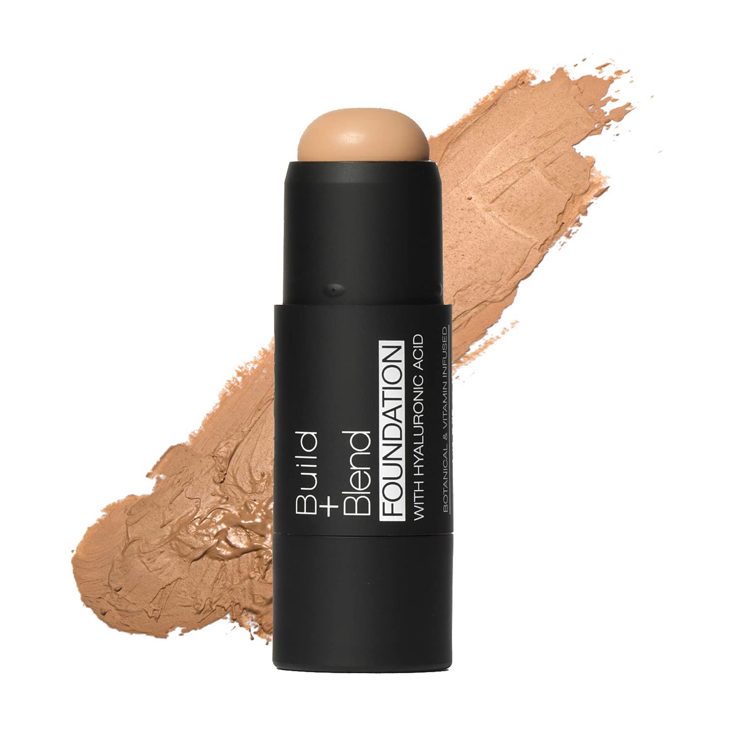 Palladio BUILD & BLEND - Barra de base de maquillaje, barra de contorno para cara de cobertura media, fórmula cremosa ultra mezclable para un acabado natural sin brillo, 0.25 onzas, Almond