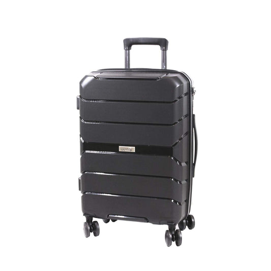 Maleta De Cabina MIGUEL PETACAS Negro Amplio Compartimento Candado Combinación 20 Pulgadas