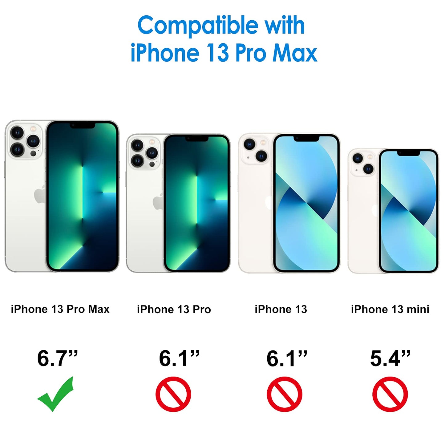 JETech Funda para iPhone 13 Pro MAX 6,7 Pulgadas, Anti-Amarillo Carcasa de Parachoques Prueba Golpes, Respaldo Transparente Antiarañazos (HD Clara)