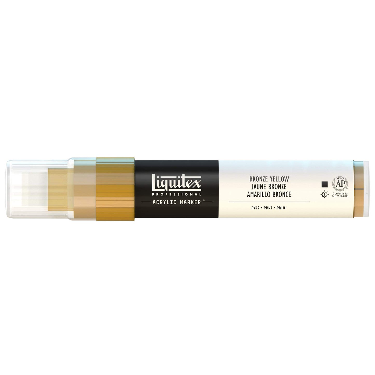 Liquitex Professional Wide Marcador Acrílico, Bronce (Bronze Yellow - 530), 15mm, 1 Unidad