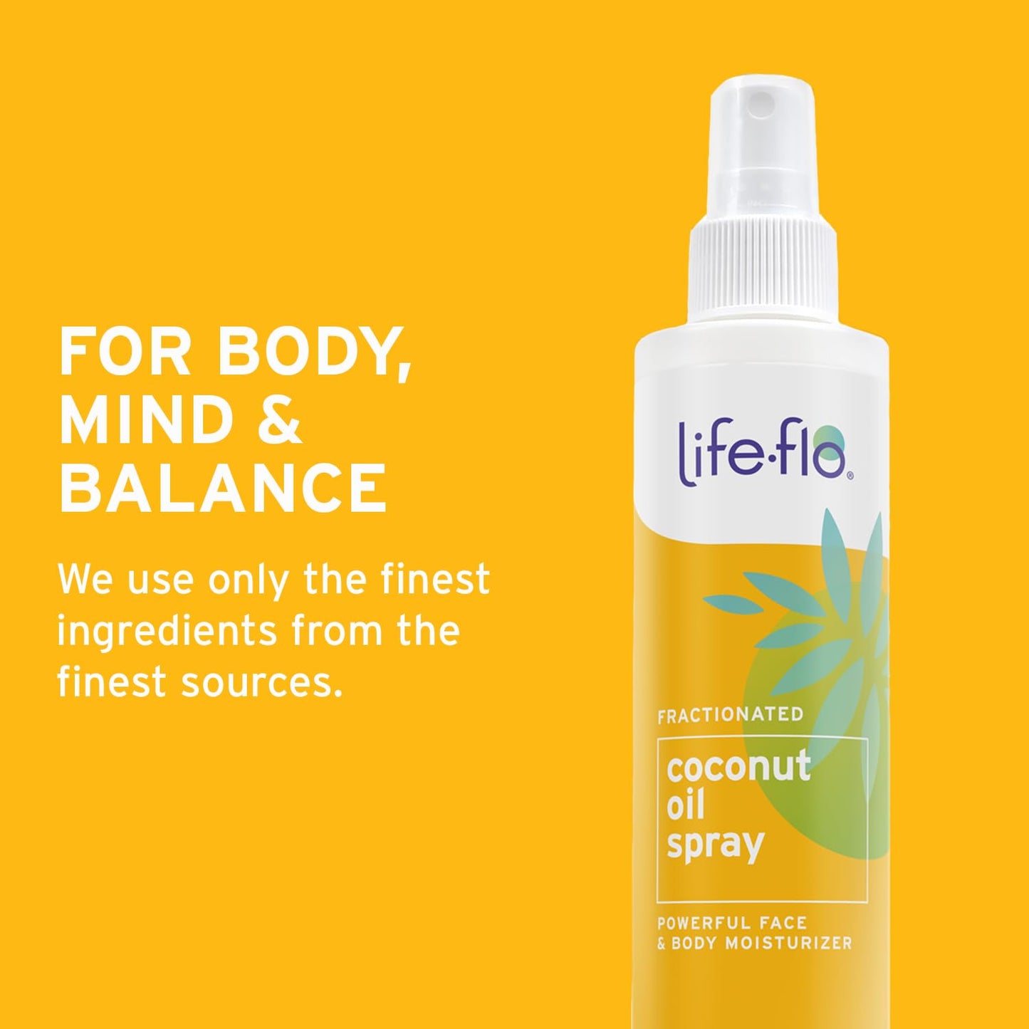 Life-Flo Coconut Oil Spray, 8 Fluid Ounce