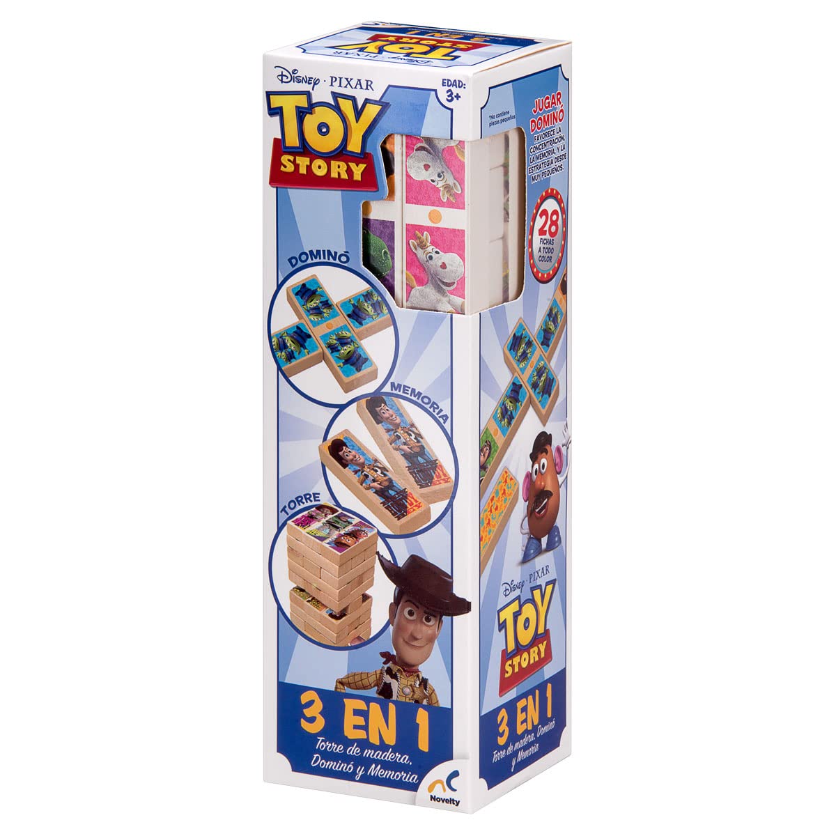 Juego de Mesa Novelty Corp Madera 3 en 1 Toy Story para Niños