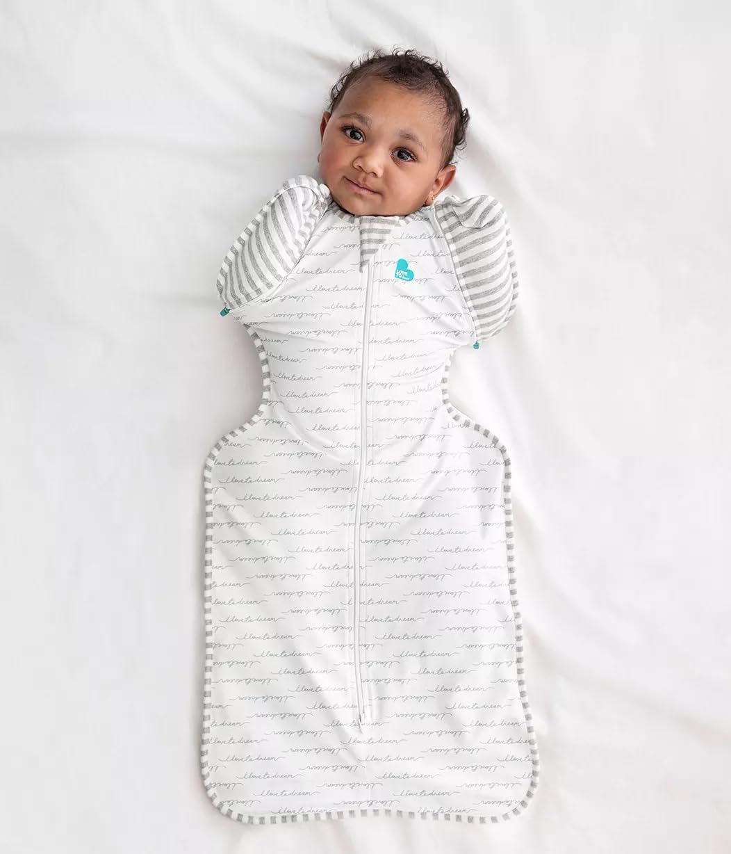 Love To Dream Swaddle UP, Saco para Dormir Bebe de Transición Ideal para el Sueño Cómodo - Saquitos para Dormir Bebe 5.9-8.6 Kg para Climas de 20°C - 24°C - Costal de Algodón Color Blanco