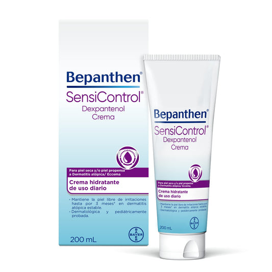 Bepanthen SENSICONTROL Crema Hidratante Piel Seca 200ml | Alivio y Protección