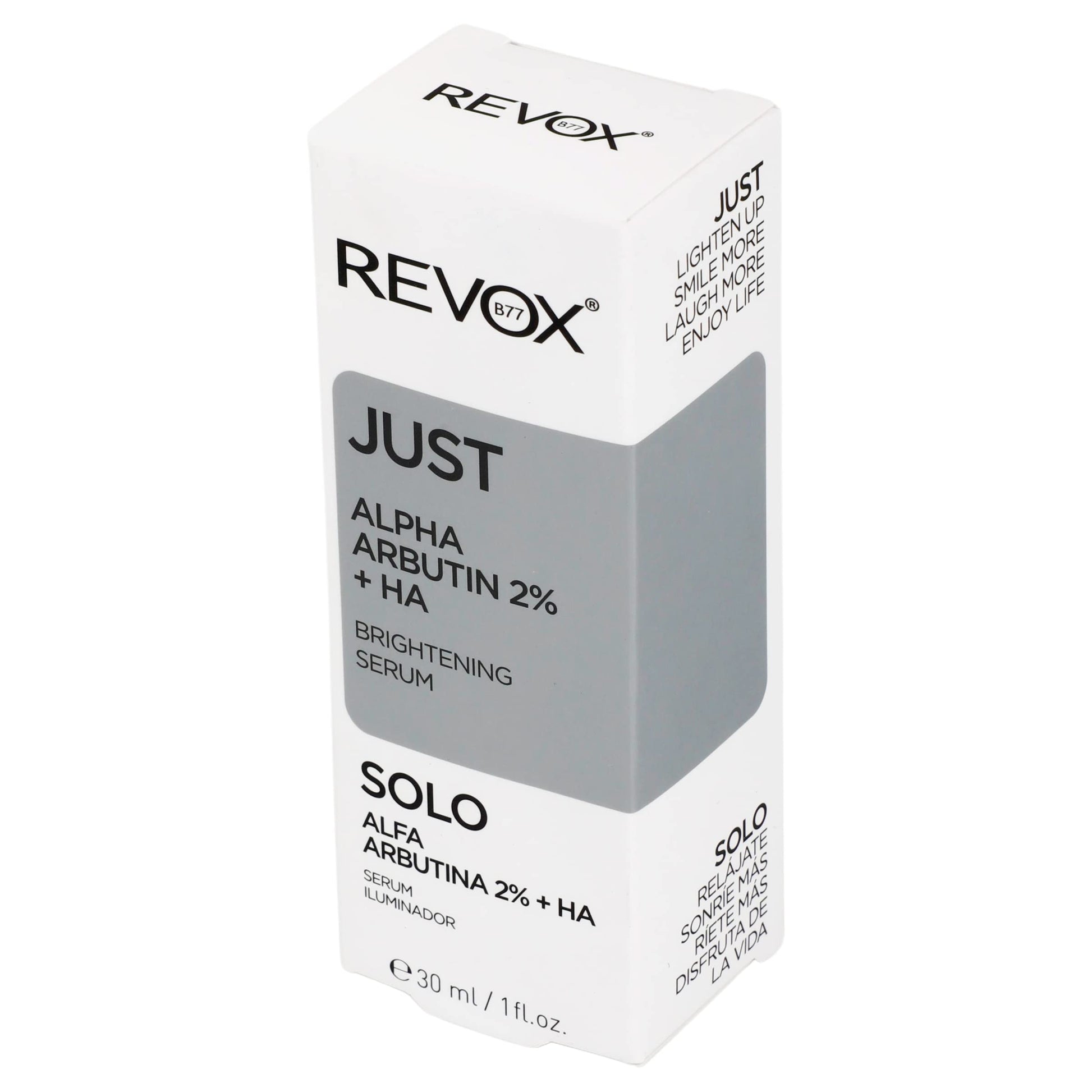 REVOX B77 JUST ALFA ARBUTINA + ACIDO HIALURONICO SUERO ACLARANTE 30ML