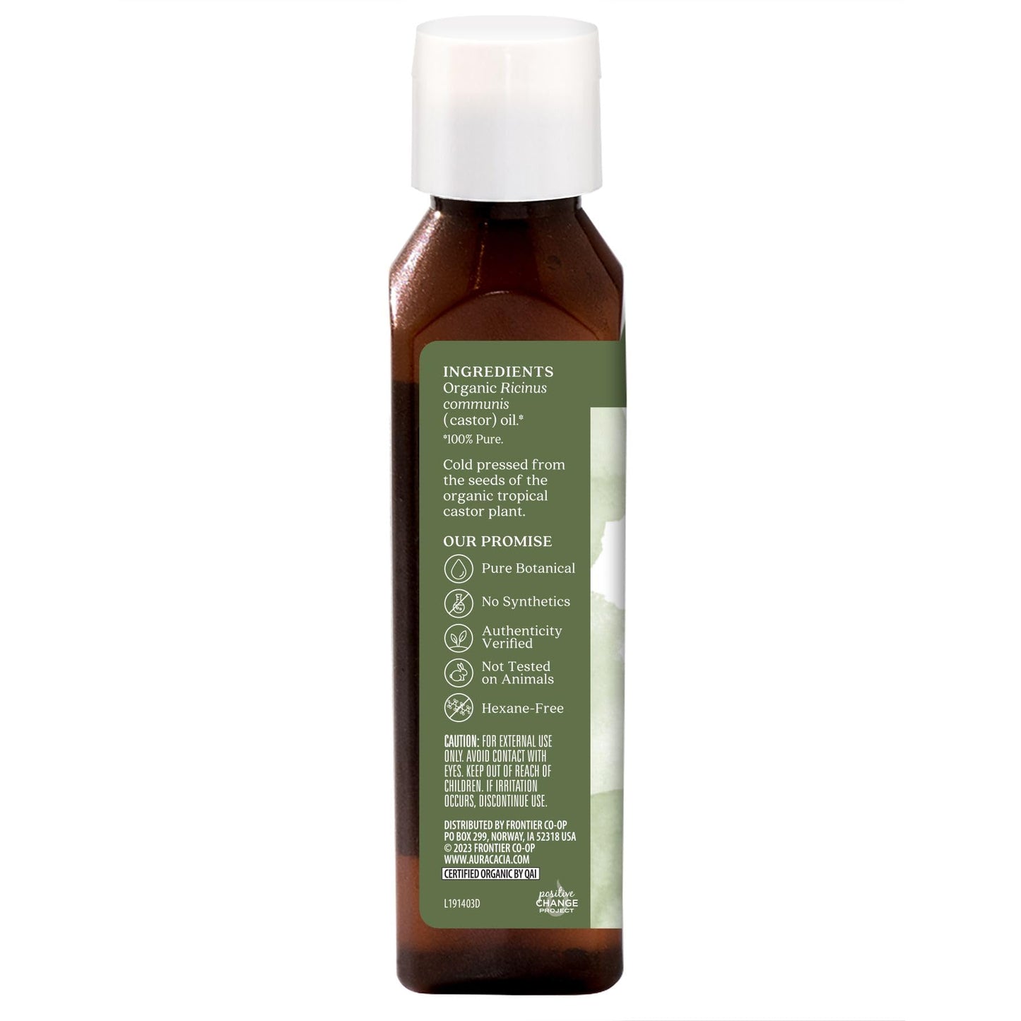 Aura Cacia Organic Skin Care Oil, Castor, 4 Fluid Ounce