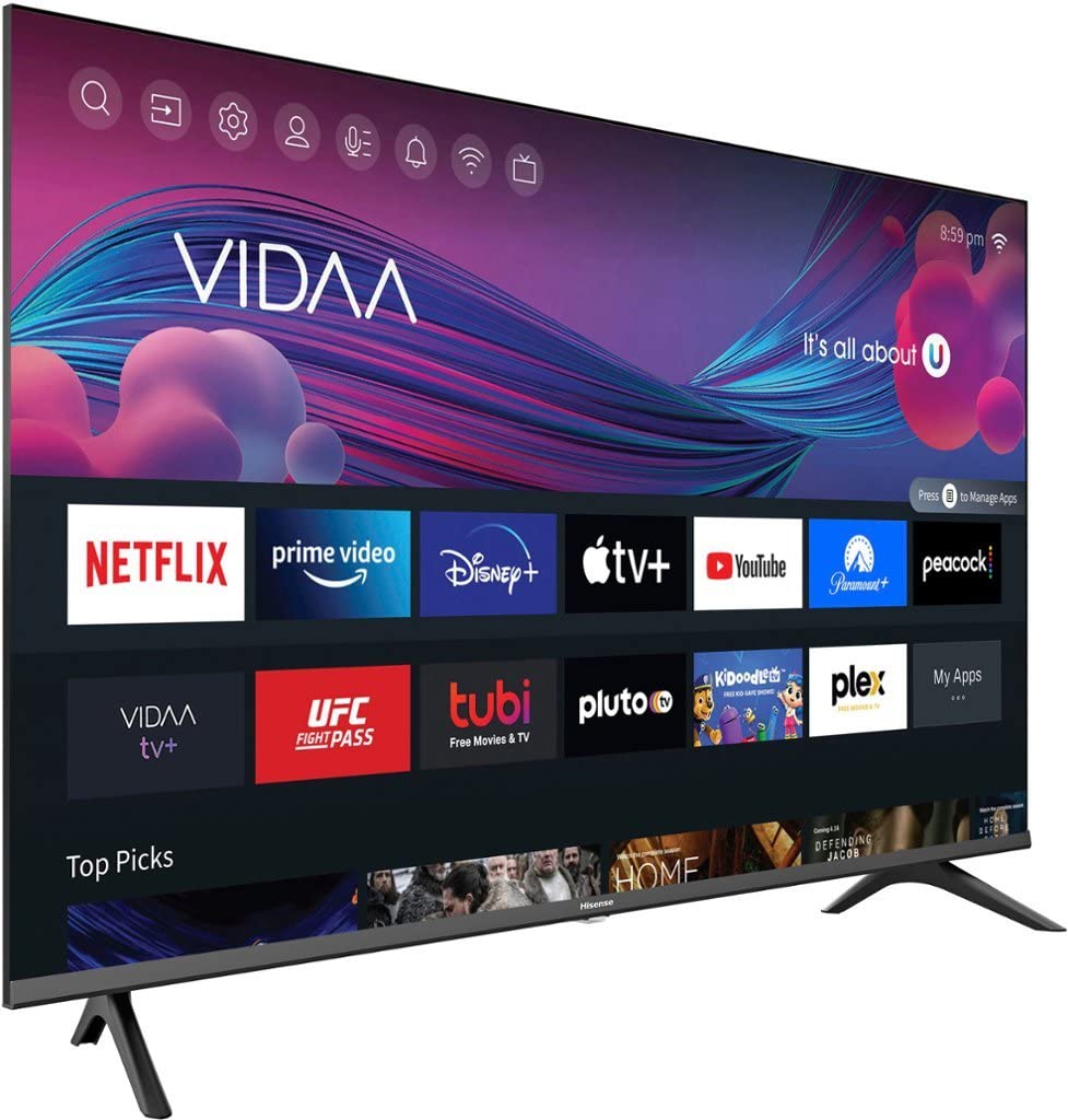 Hisense Television de 40" Class A4G Series Full HD 1080p Smart LED TV Funciona con Alexa 40A4GV (Reacondicionado)