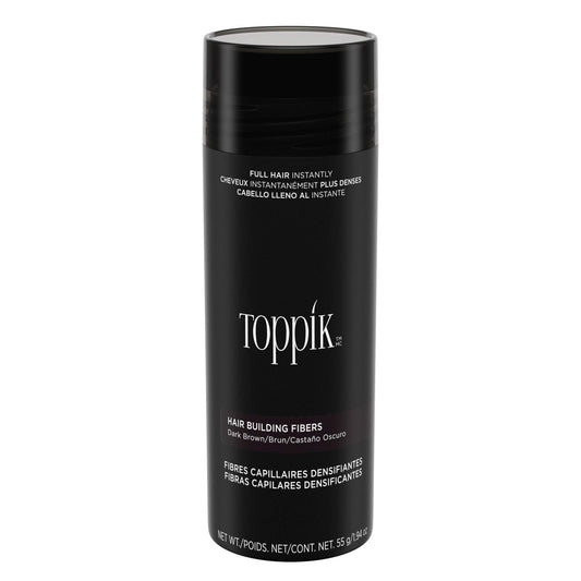 TOPPIK Fibras de construcción de pelo, Café Oscuro, 1.94 oz.