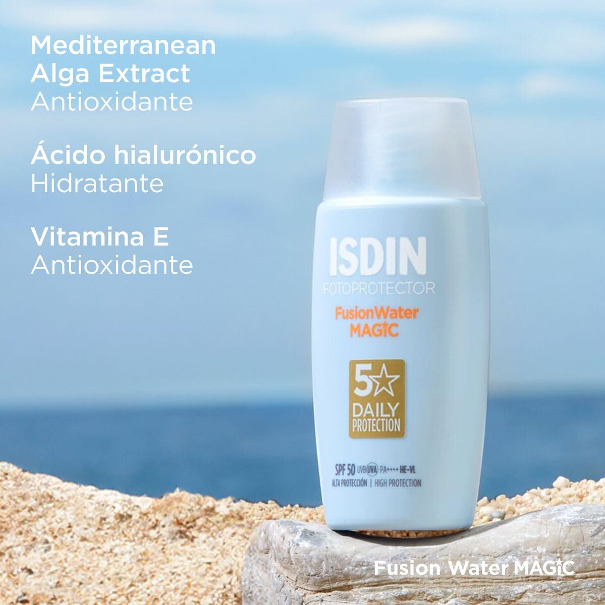 ISDIN Fotoprotector Fusion Water Magic SPF 50 | Control Grasa Diaria