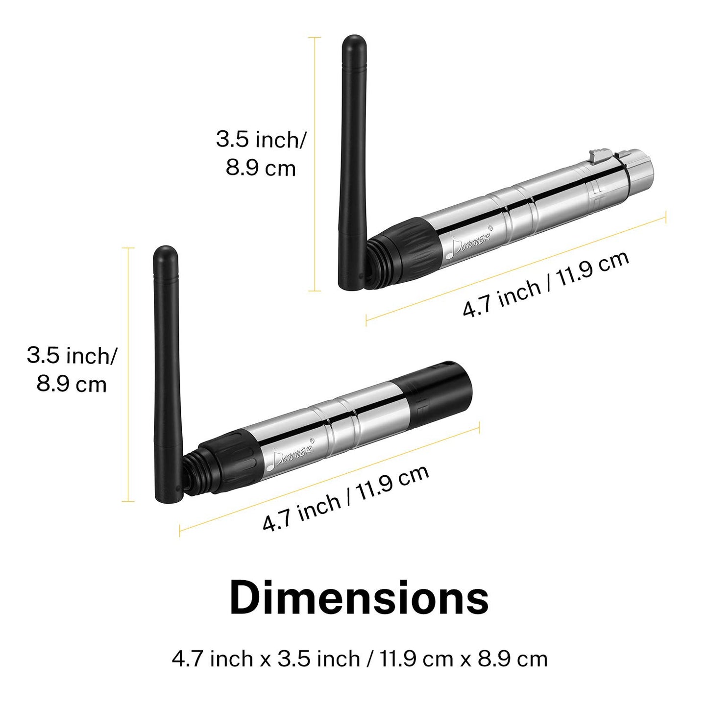 Donner 8 receptores inalámbricos DMX512 DMX Dfi DJ 2.4G y control de iluminación de 1 transmisor