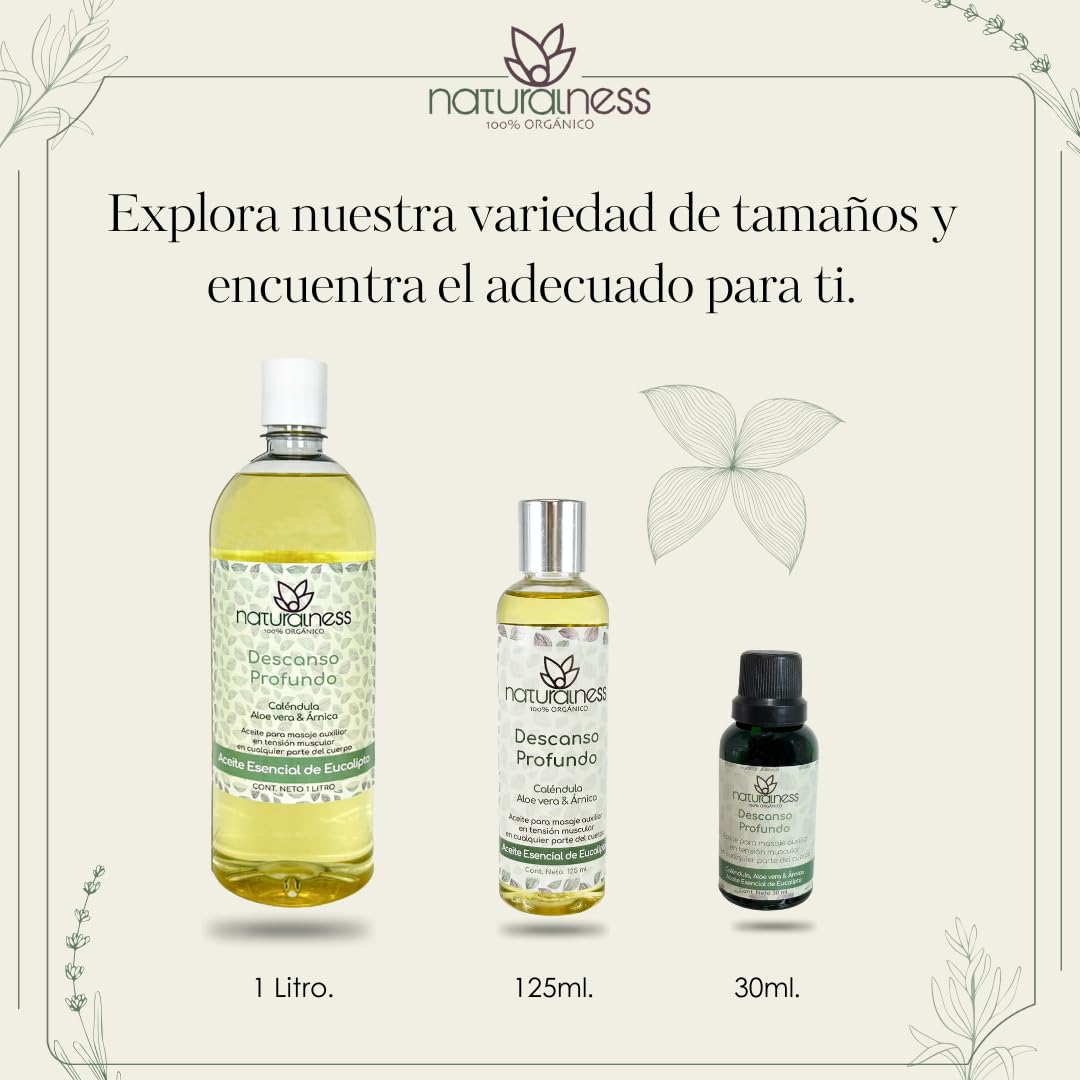 Aceite Relajante Naturalness 125 ML Descanso Profundo con Extractos Herbales y Aceites Esenciales Naturales