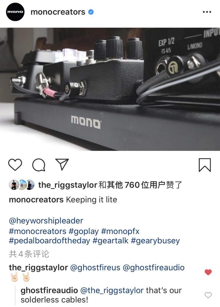 GHOSTFIRE Kit de cable pedalera sin soldadura, 6.5 pies, 10 conectores D-sub macho a macho, compatible con bajo, pedales de guitarra eléctrica, amplificadores y efectos rack