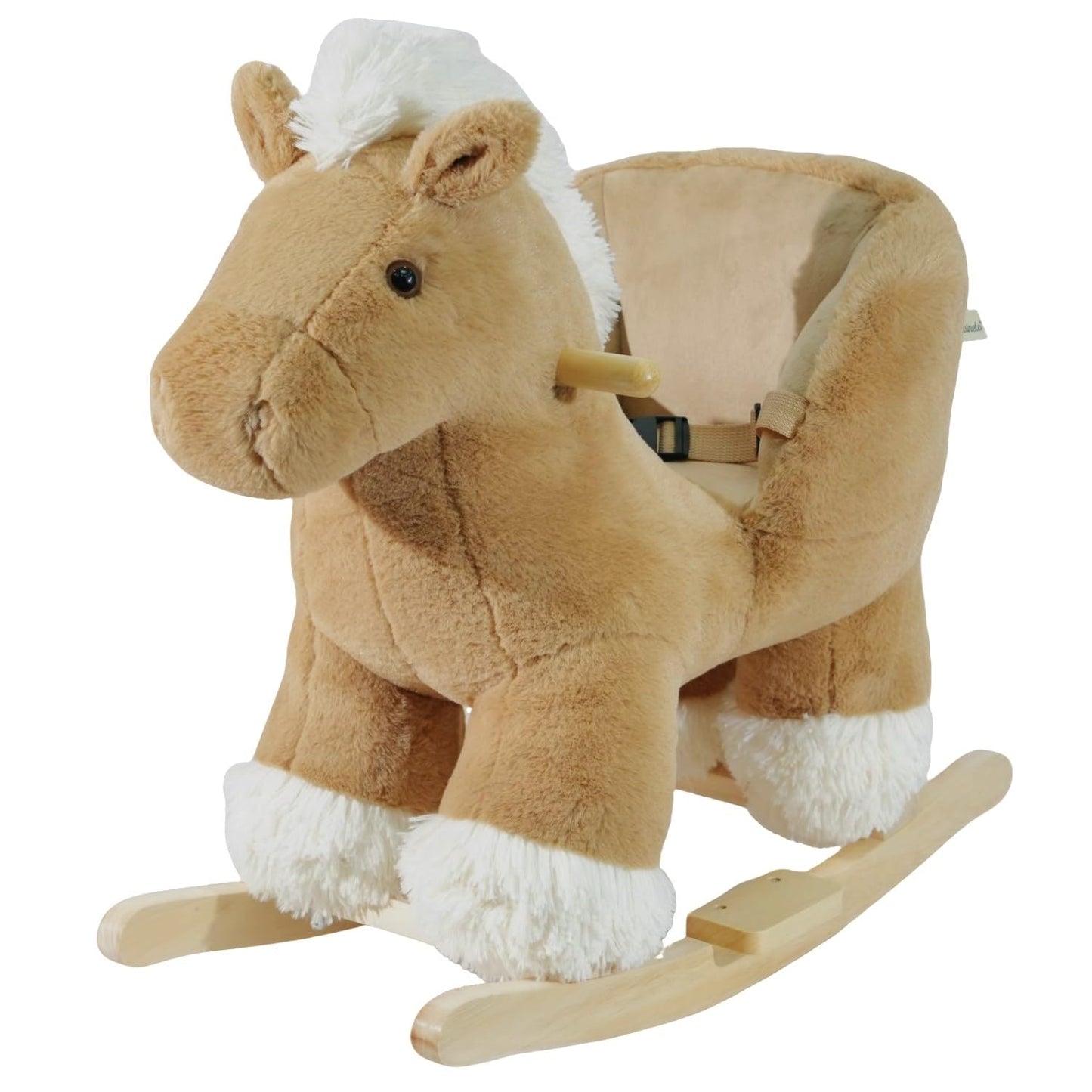 BAMBINETO Mecedora Silla Montable de Peluche para Bebés y Niños (Caballo)