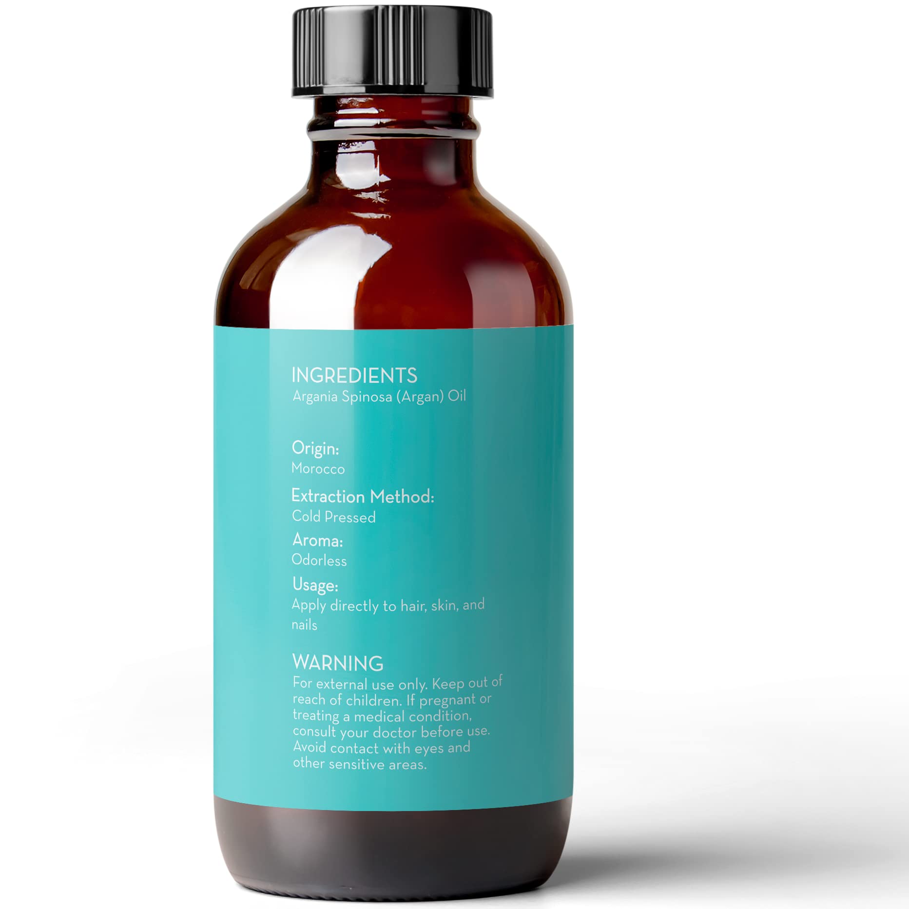 Pure Body Naturals Organic Argan Oil for Skin, Face, Hair & Nails, 4 fl. oz. by Pure Body Naturals