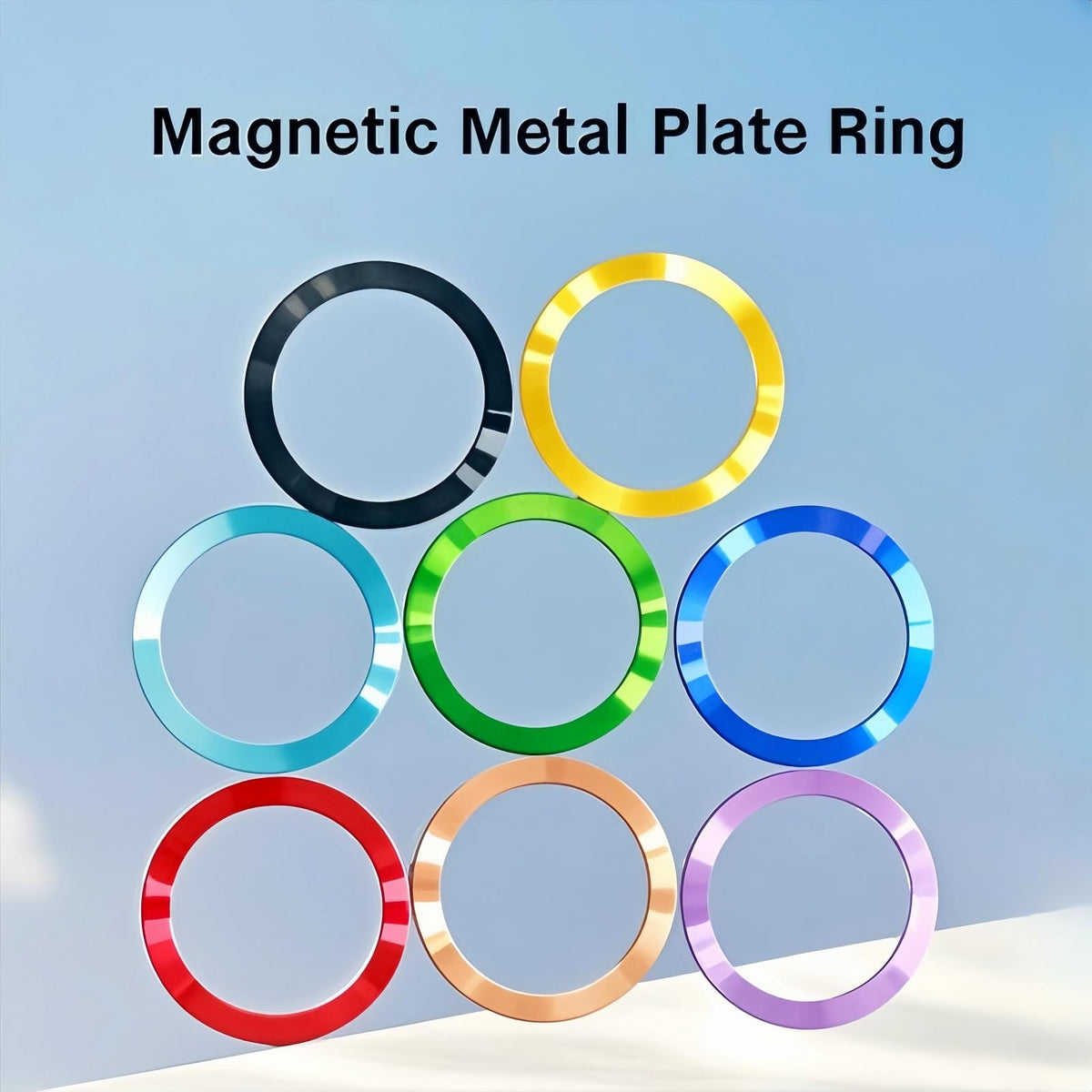 Anillos de Metal Universales Magsafe Multicolor Ultrafinos 0,4 mm para Fundas de Teléfono y Carga Inalámbrica