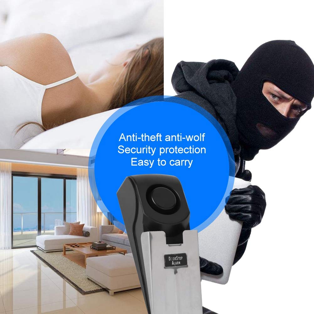 Alarma de Seguridad Wedge Alert Inalámbrica Antirrobo 120db para Casa y Oficina