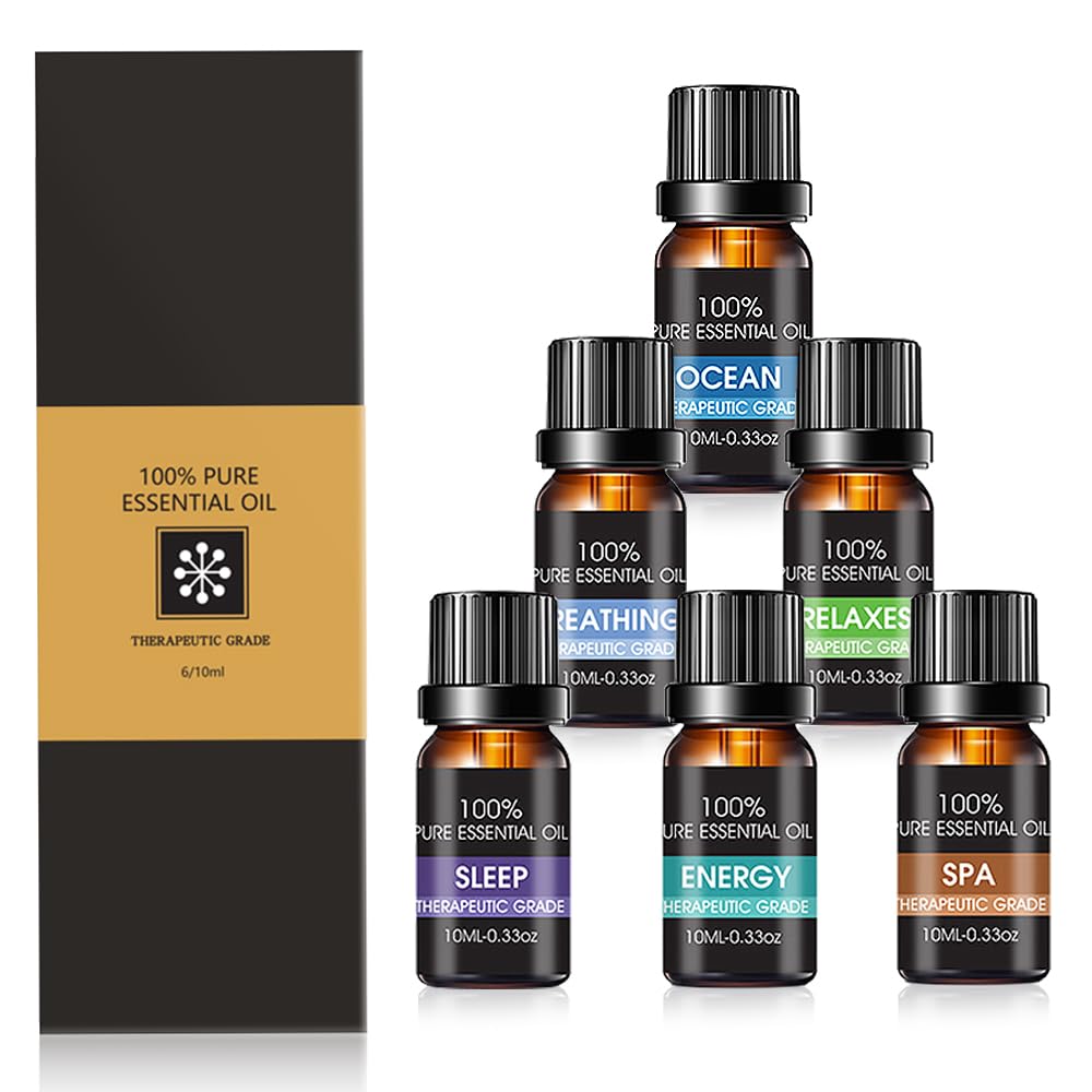 Aceites Esenciales EASYTAO Océano 100% Natural para Aromaterapia 6PCS